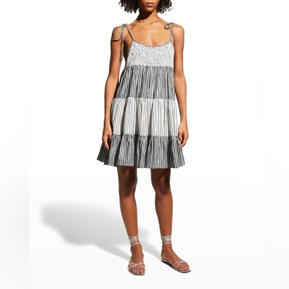 NWT Solid & Striped The Parker Dress Blackout X Marshmallow Oversized X-Large - Picture 3 of 9